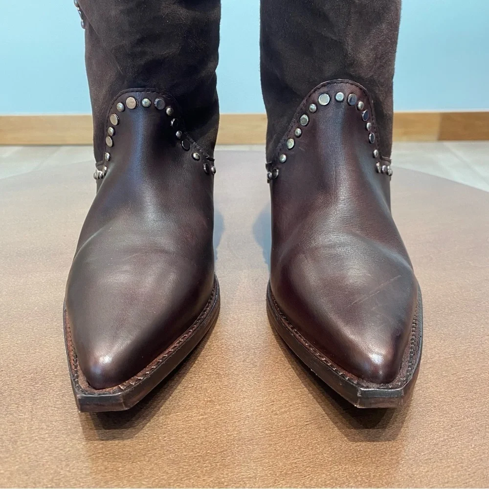 NWOT Free People Jackson Studded Western Bootie, Size 7.5